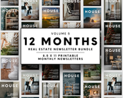 12 Month 8.5x11 Newsletter Bundle - Volume 4