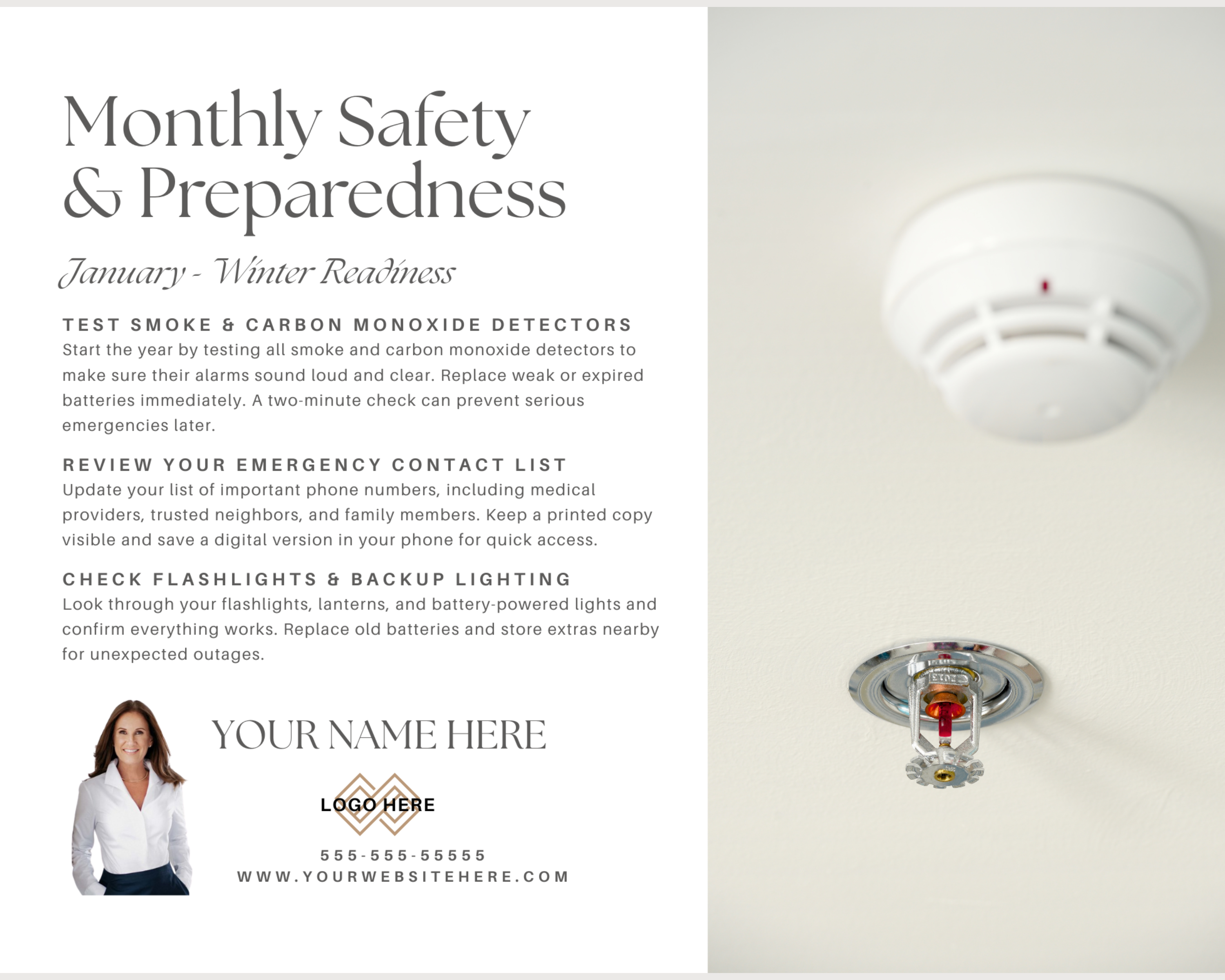 Home Safety Calendar Style 1