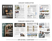 12 Month 8.5x11 Newsletter Bundle - Volume 4