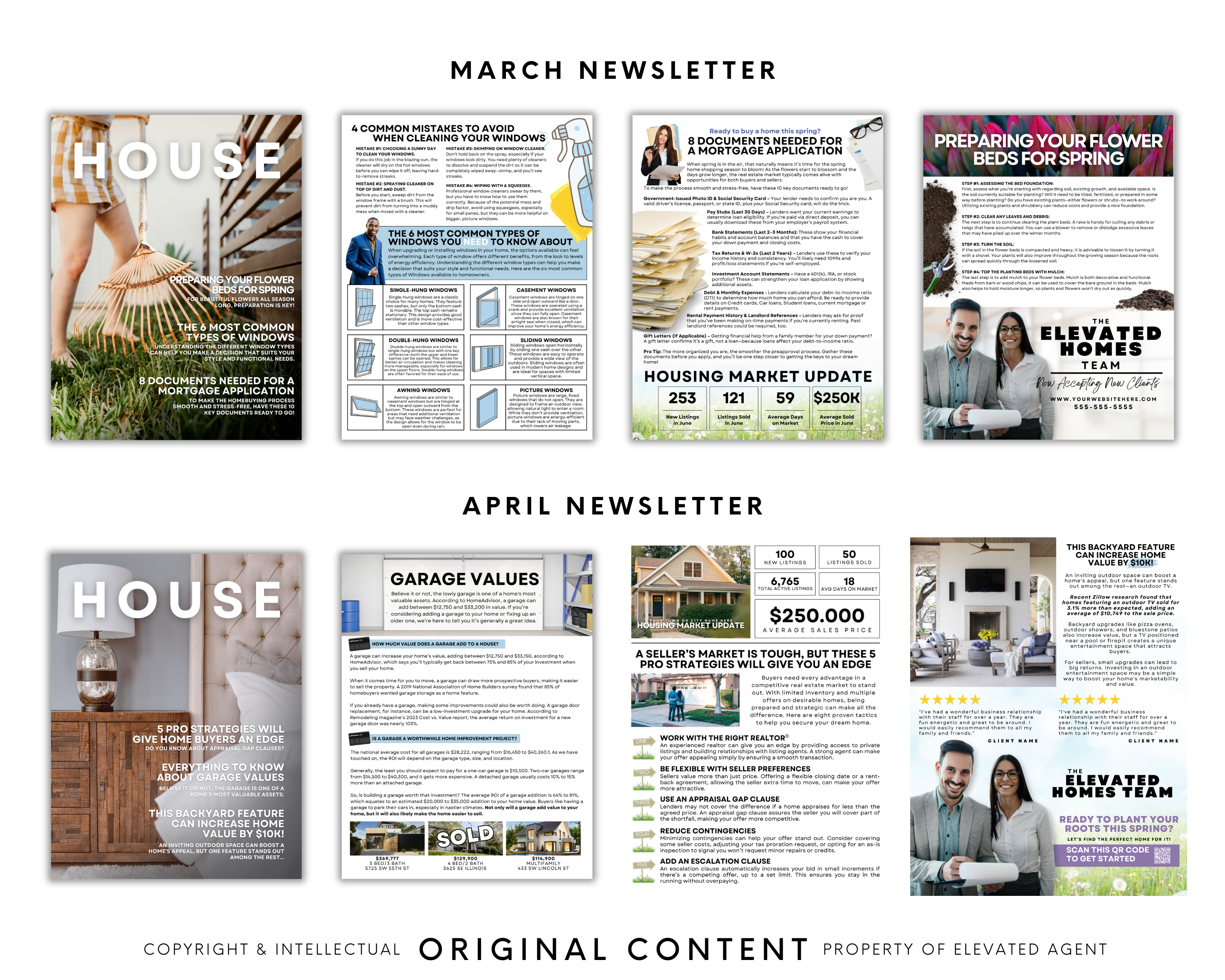 12 Month 8.5x11 Newsletter Bundle - Volume 4