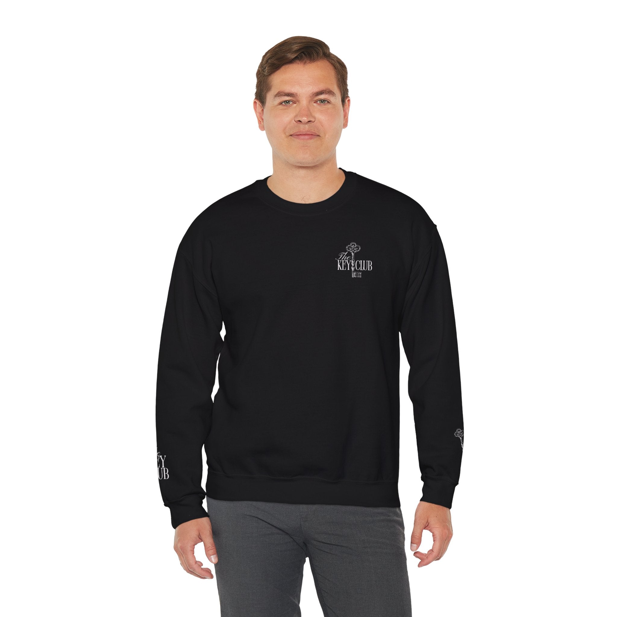Key Club Vintage Key Crewneck Sweatshirt With Sleeves