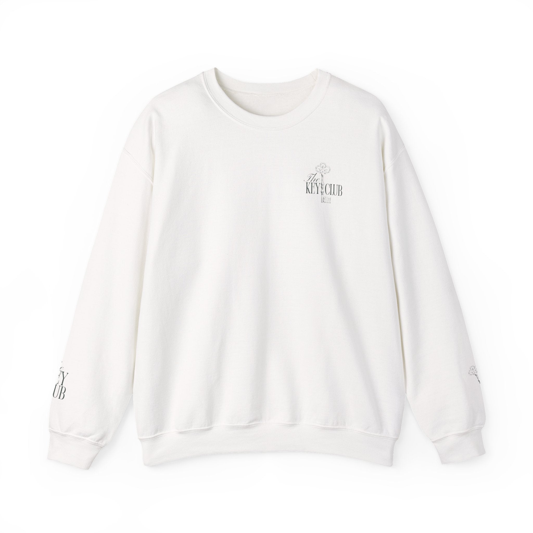 Key Club Vintage Key Crewneck Sweatshirt With Sleeves
