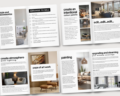 Home Staging Workbook, Listing Presentation, Real Estate Home Staging Guide, Realtor Marketing, Real Estate Farming, Realtor Flyer