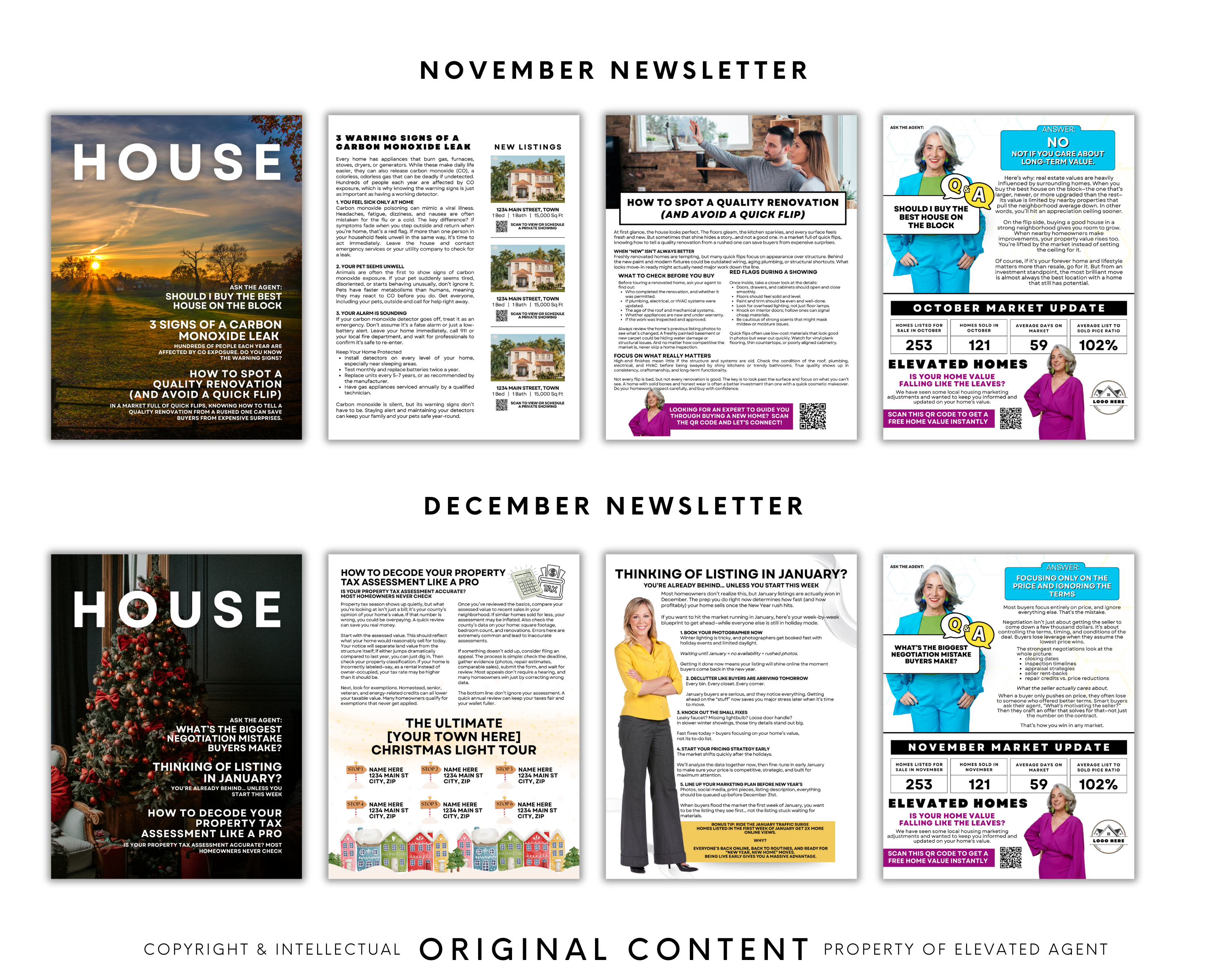 12 Month 8.5x11 Newsletter Bundle - Volume 4