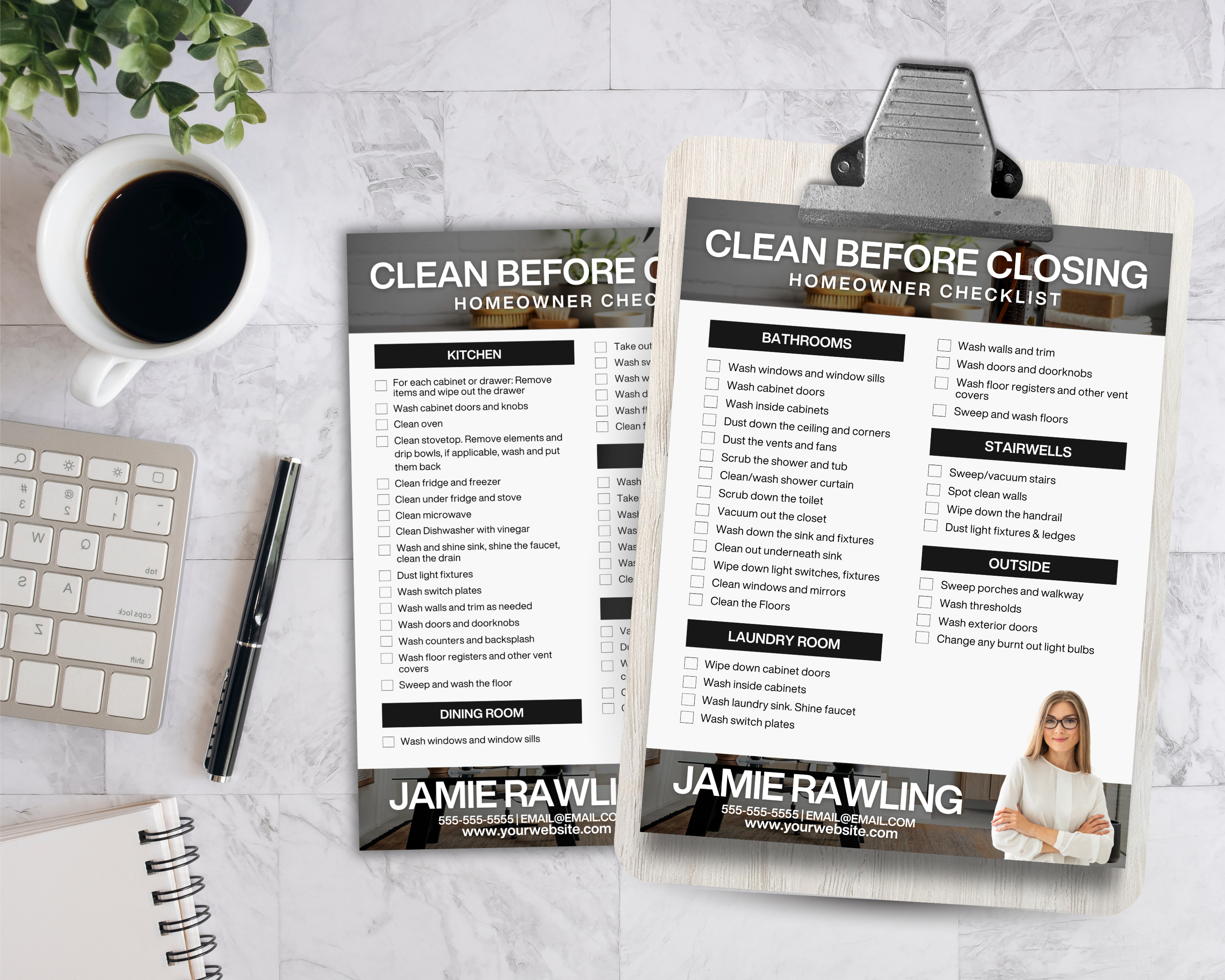 Classic Cleaning Before Closing Checklist