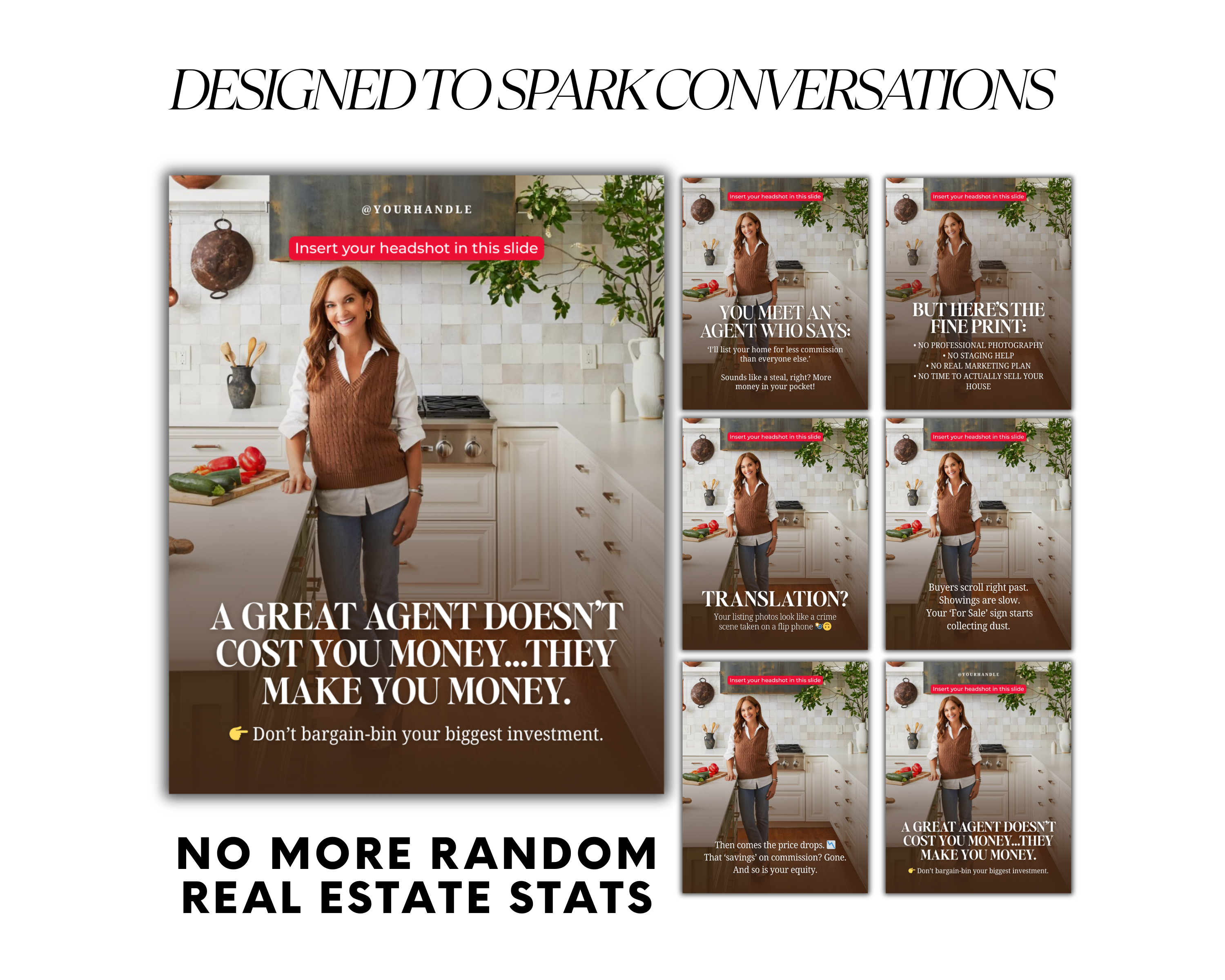 Social Media Posts Bundle - Natural Design Style Volume 2