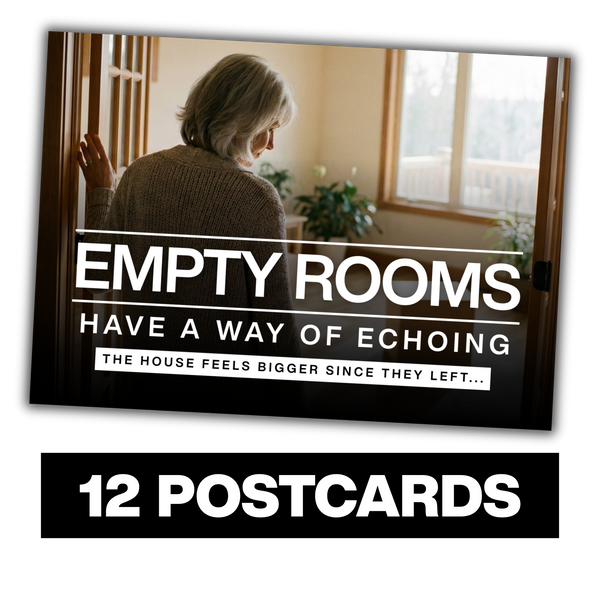 Postcards build recognition before they ask a question