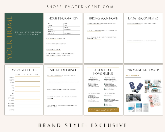 Pre Listing Packet Examples Real Estate New Client Packet Template – Elevated Agent
