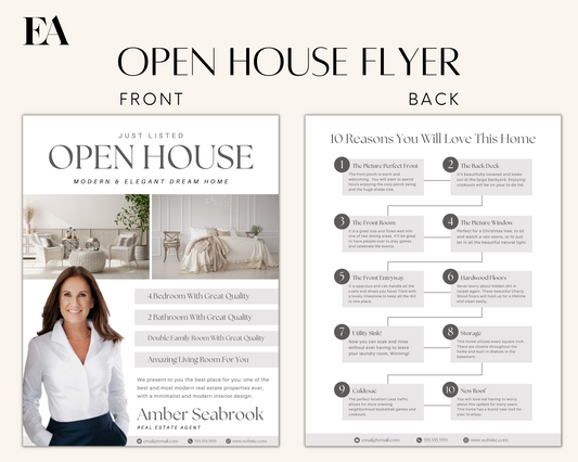 Peaceful Open House Flyer