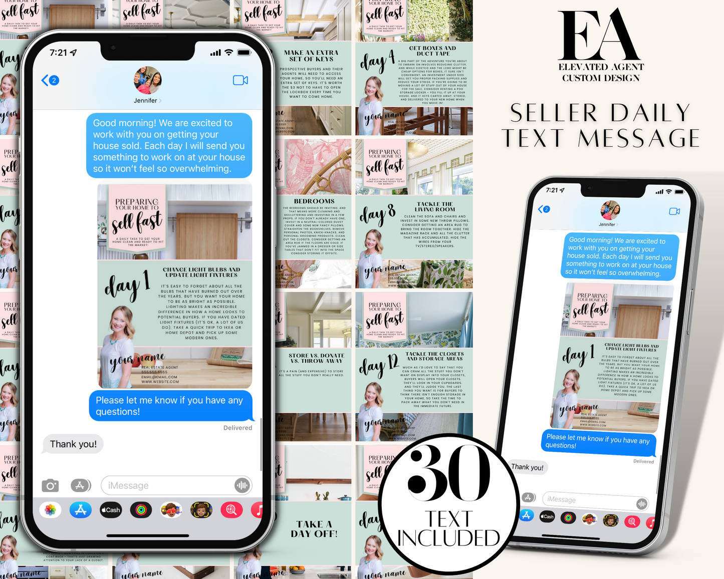 Preparing Your House to Sell Text Message - Playful Brand Style