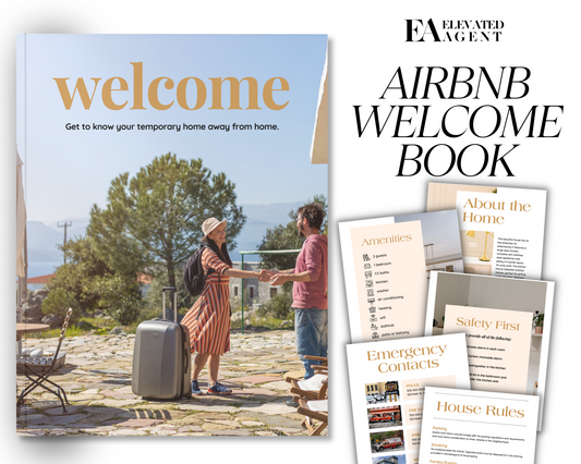 Real Estate Template – Airbnb Welcome Book Gold