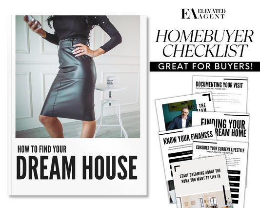 Real Estate Template for Buyers Real Estate Buyer Guide Template for Dream Home Must-haves Real Estate Template Black and White Real Estate Template Home Buyer Checklist Template