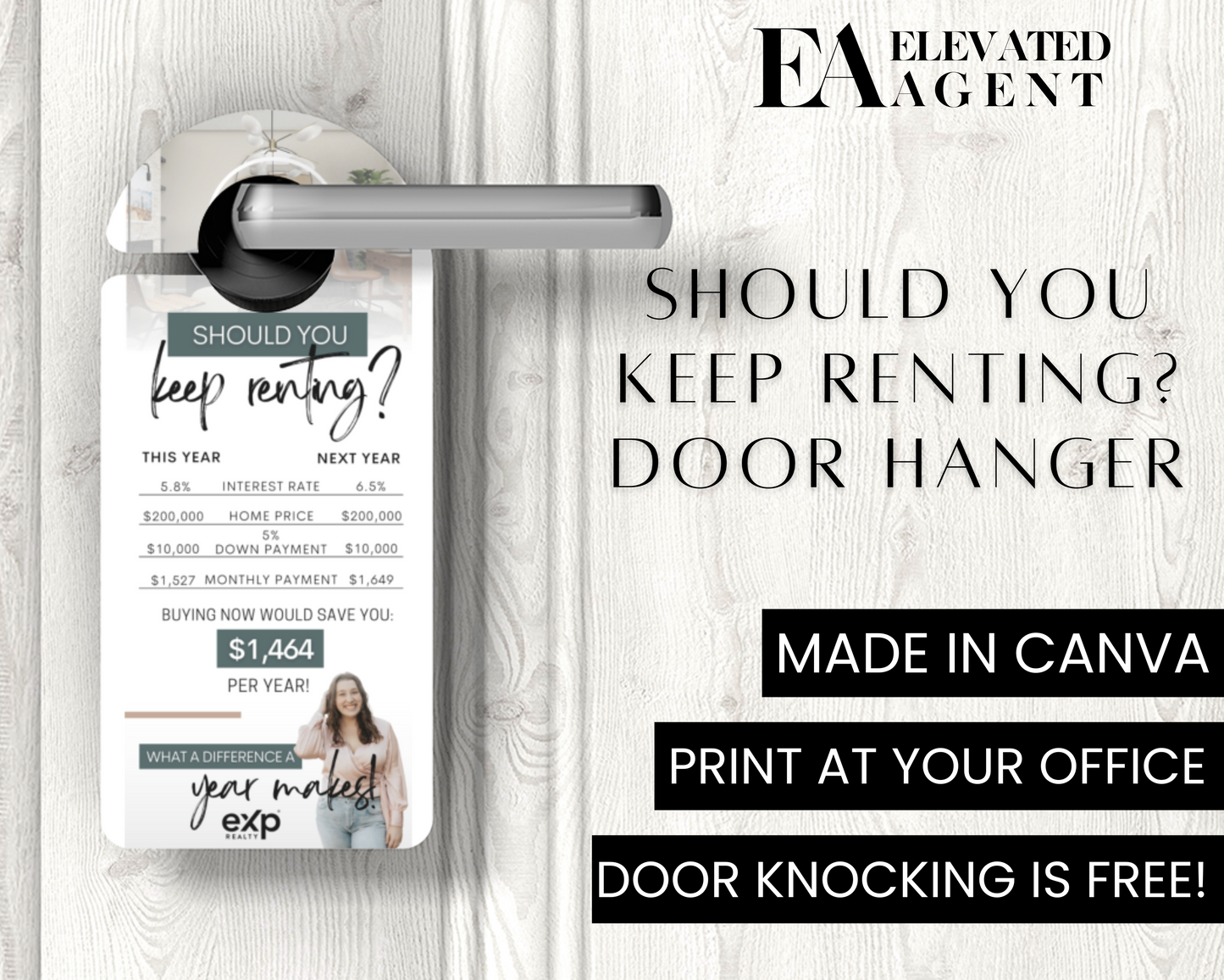 Door Hanger - Rent Vs Own