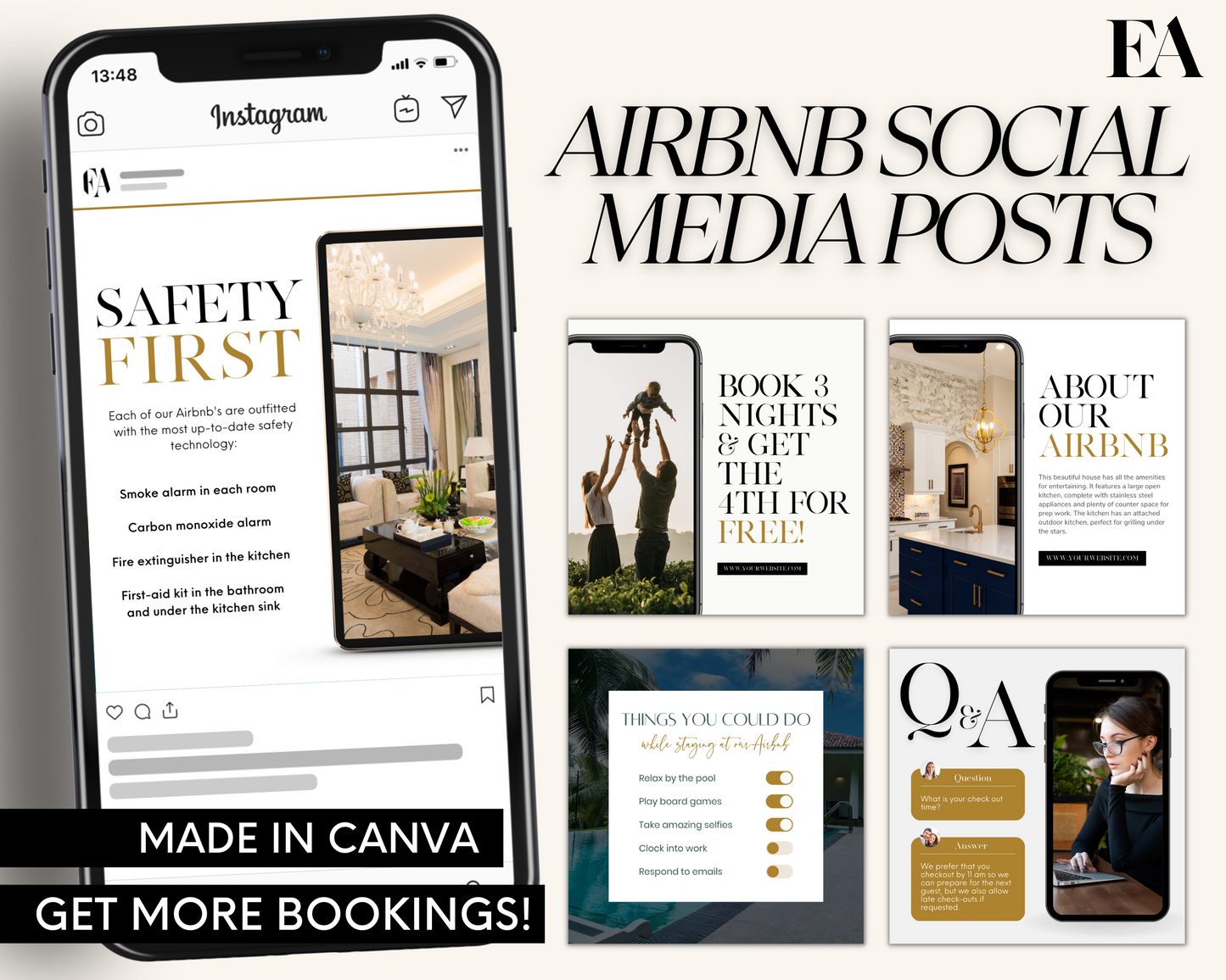 Real Estate Template – Exclusive Airbnb Social Media Posts