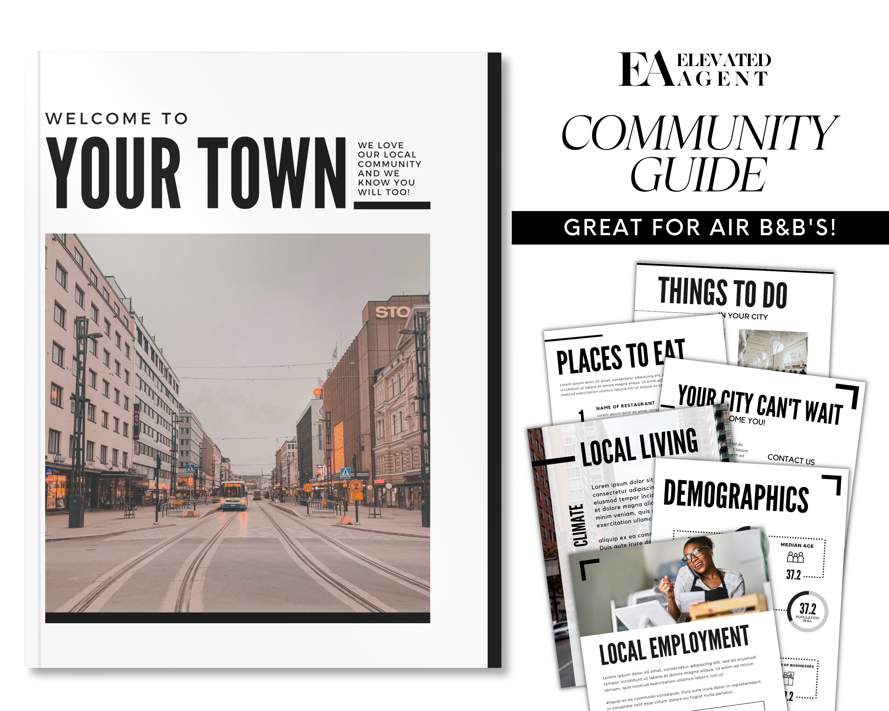 Community Guide Examples Community Guide Real Estate Template Minimal Brand Style – Elevated Agent