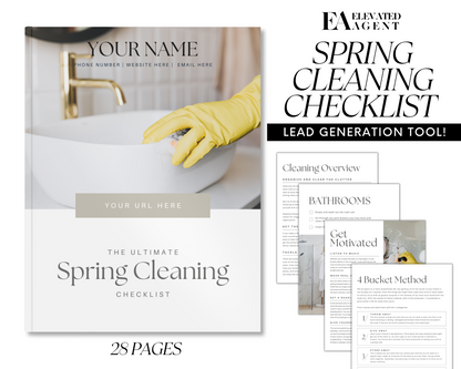 Spring Cleaning Checklist - Peaceful Brand Style