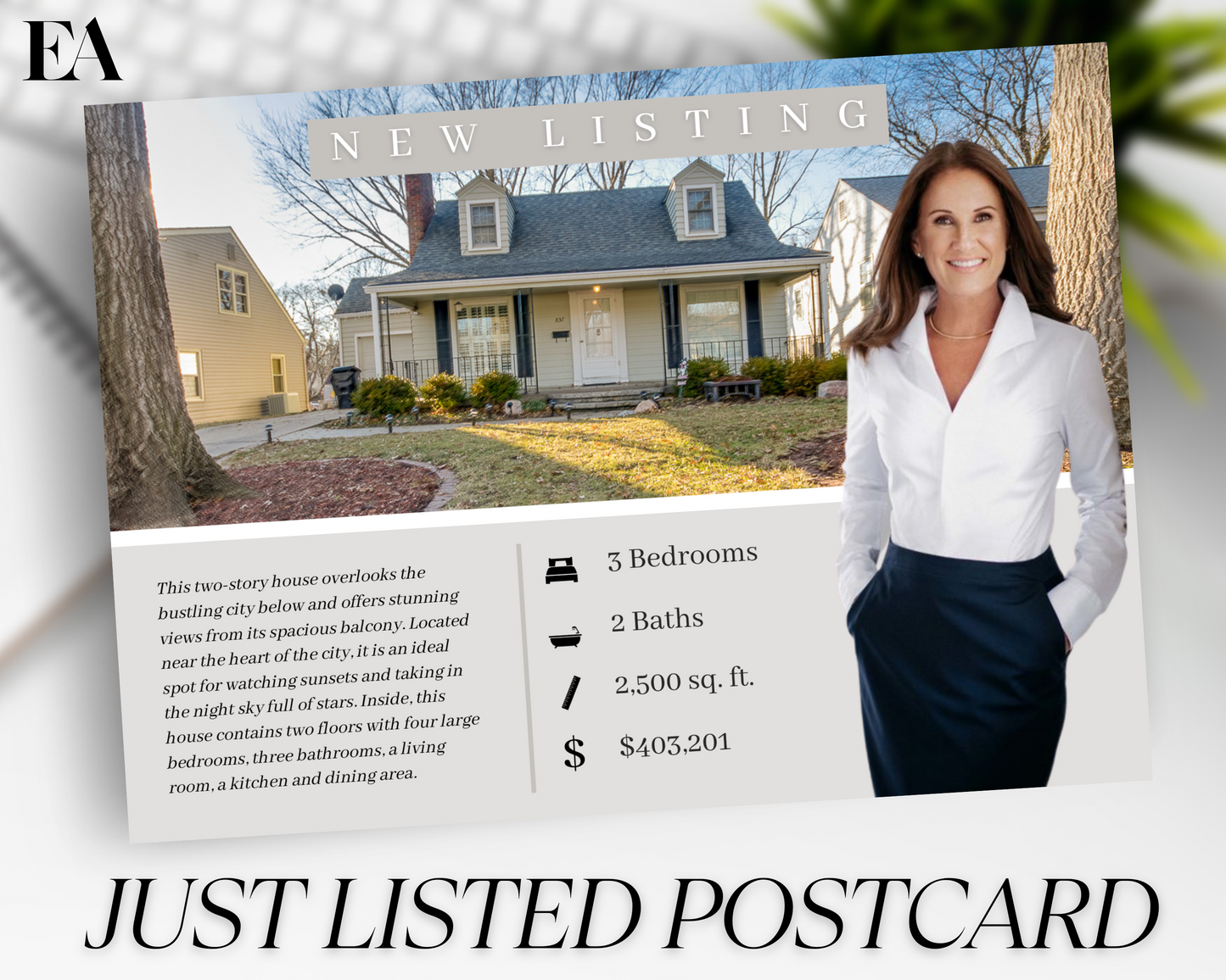 Real Estate Template – Real Estate Postcard 2 - Just Listed