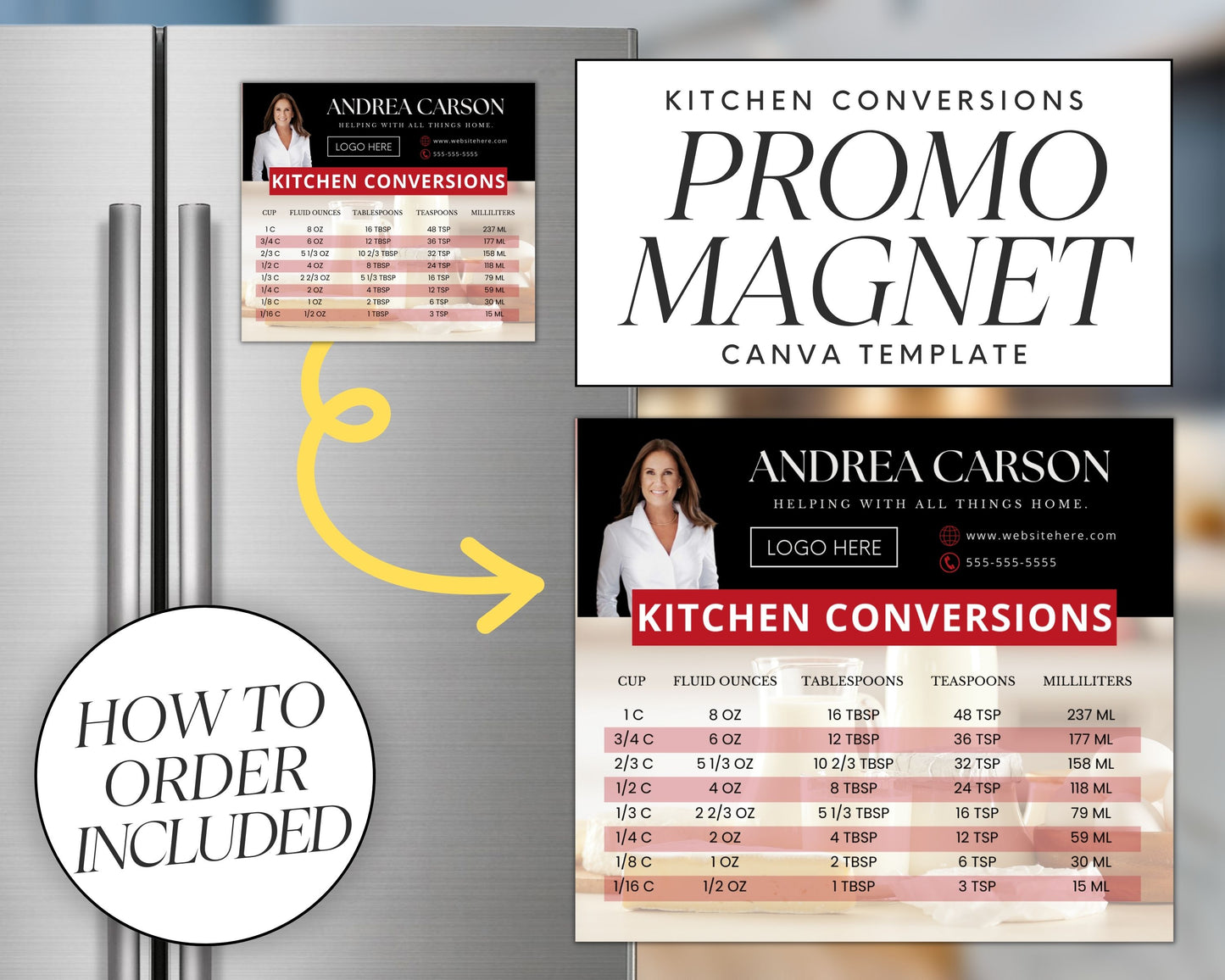 Real Estate Template – Promo Magnet with Kitchen Conversions 9