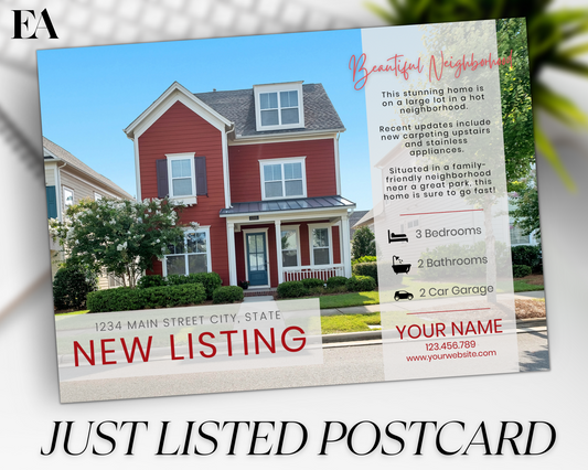 Real Estate Template – Real Estate Postcard 5 - New Listing
