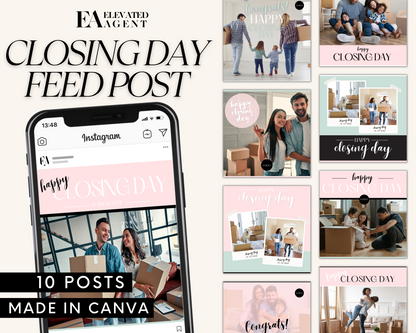 Real Estate Template – Closing Day Social Post 