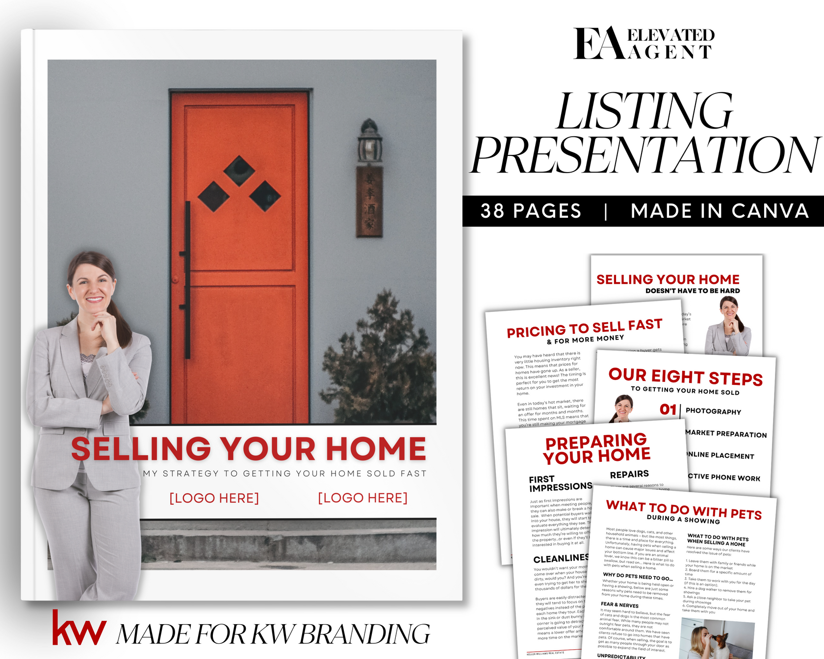 KW Listing Presentation Real Estate Template Elevated Agent