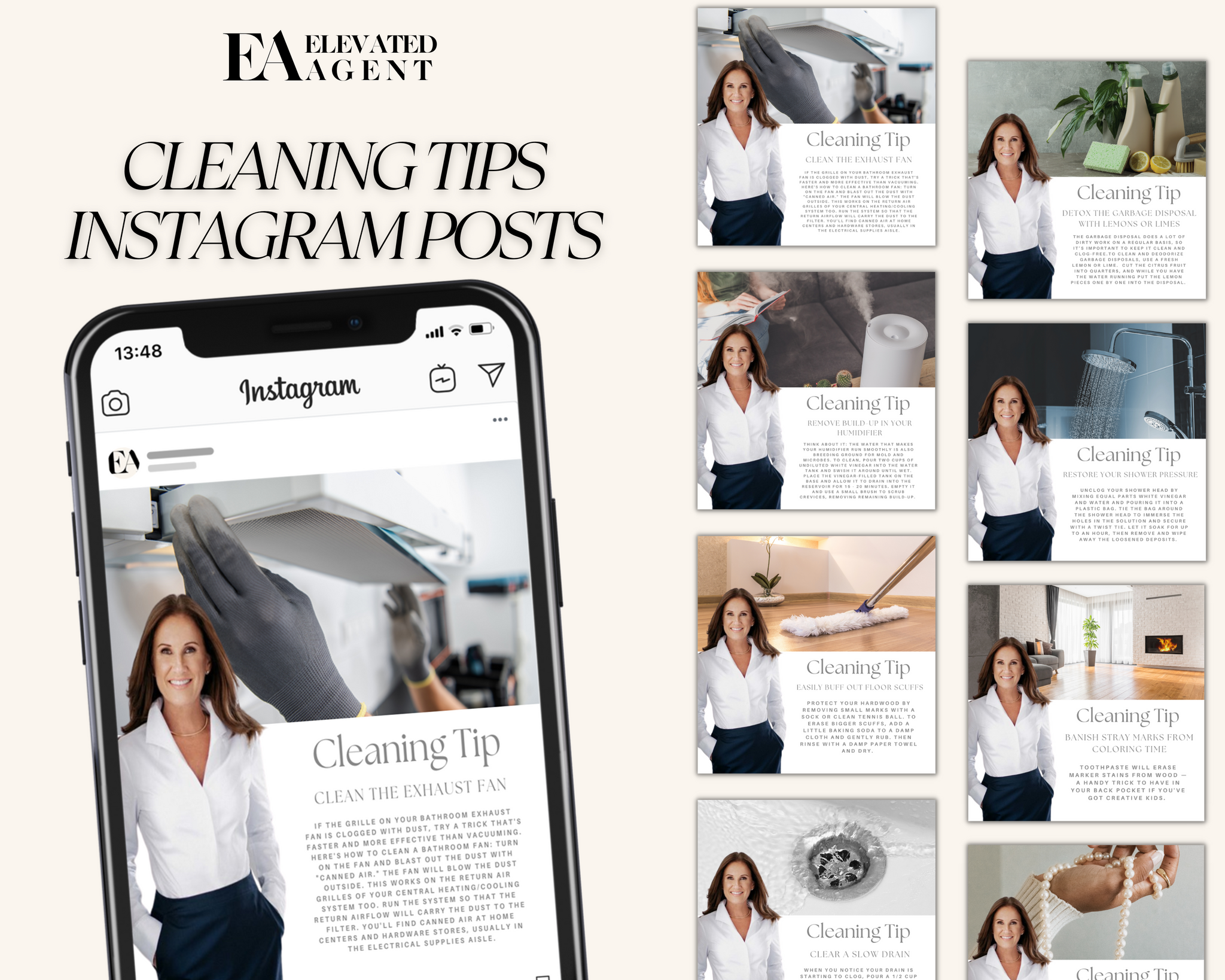 Cleaning Tips Social Media Posts – Elevated Agent
