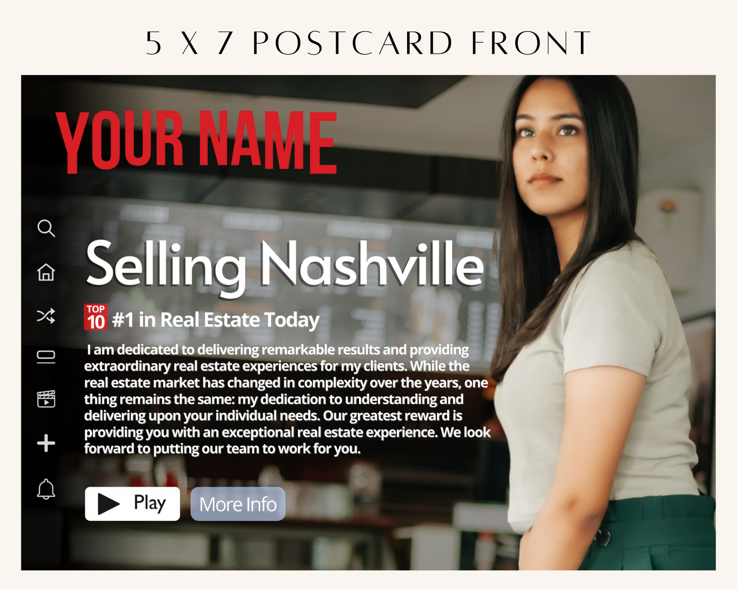 Netflix Style Postcard - Real Estate Template