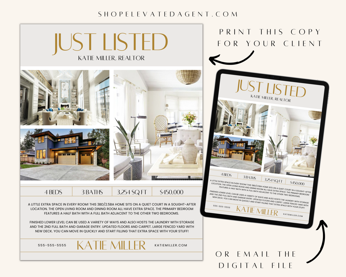 Just Listed Flyer - Exclusive