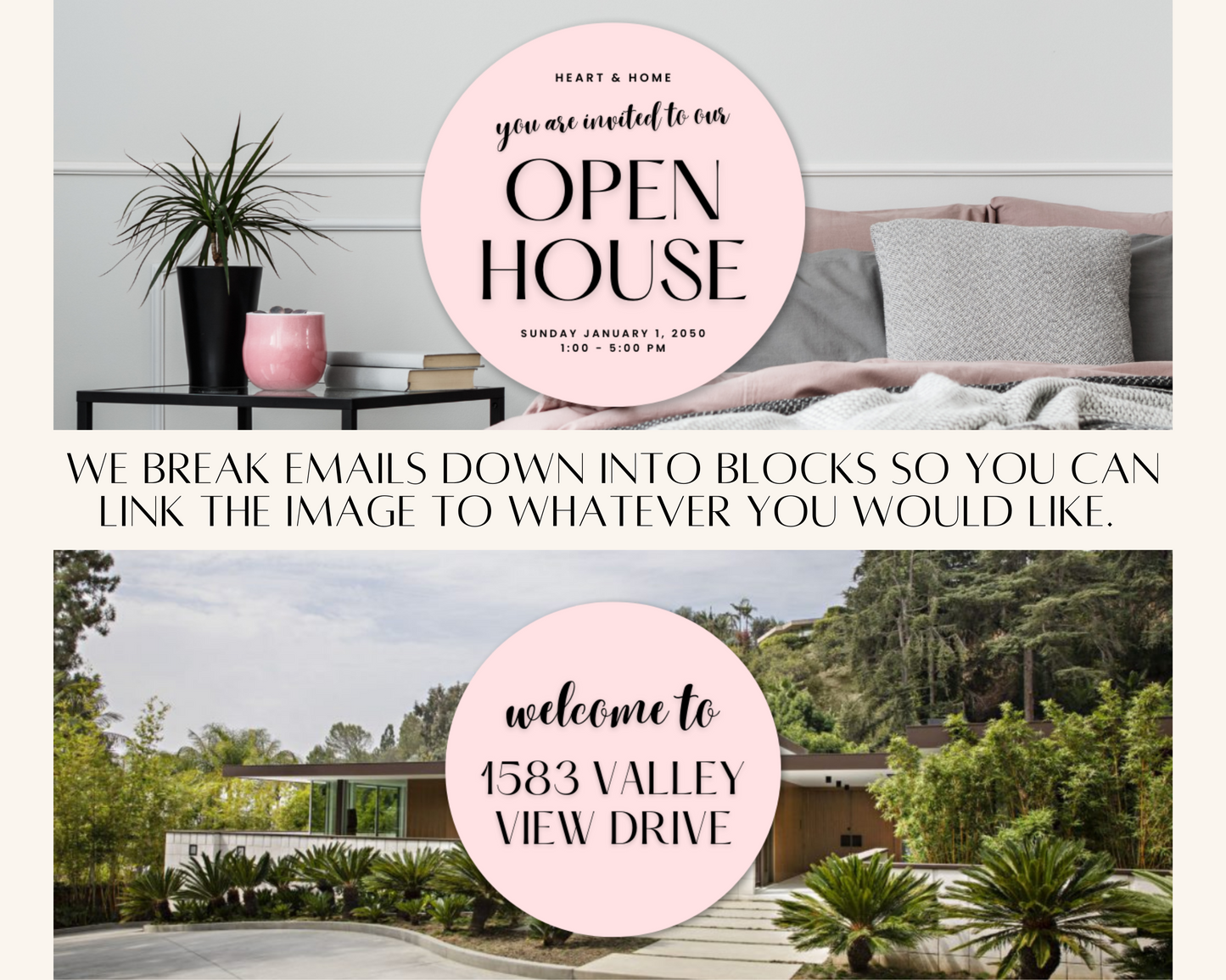 Open House Email Playful