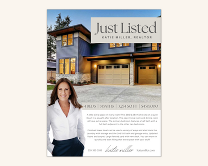 Just Listed Flyer - Peaceful Brand