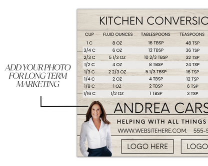 Real Estate Template – Promo Magnet with Kitchen Conversions 12