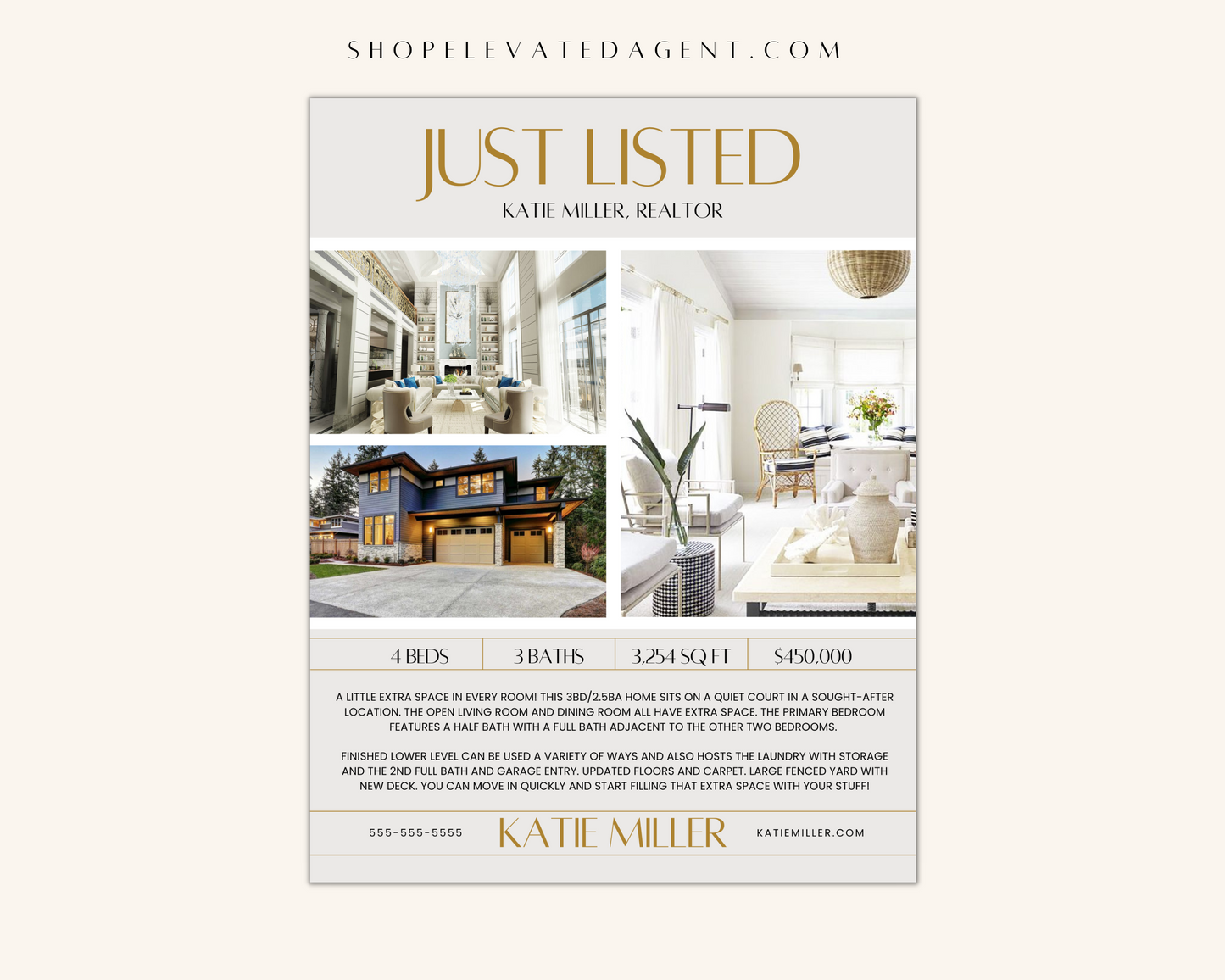 Just Listed Flyer - Exclusive