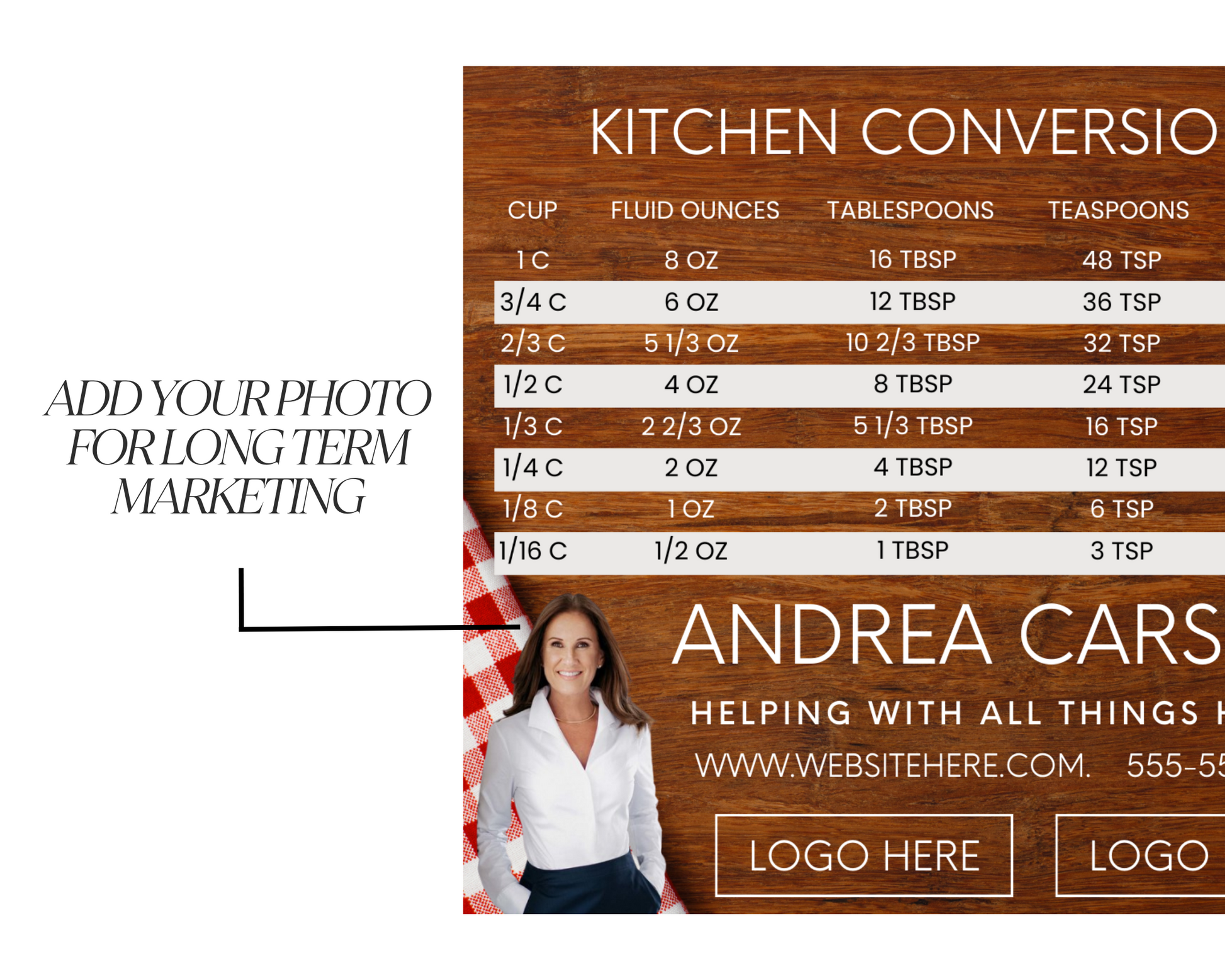 Real Estate Template – Promo Magnet with Kitchen Conversions 11