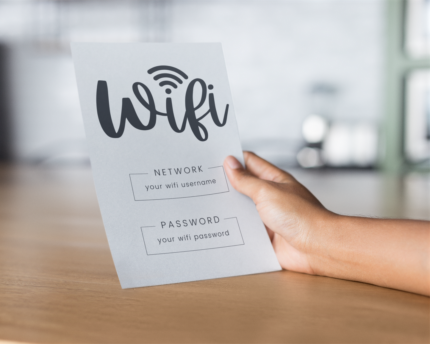 Real Estate Template – Airbnb Wifi Sign 