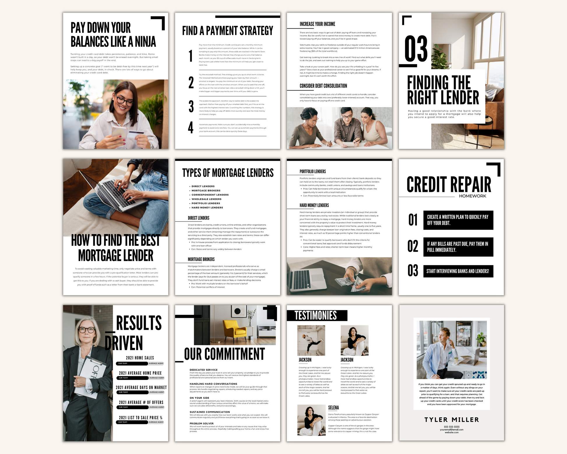 Real Estate Template for Improving Credit Real Estate Template for Credit Scores Real Estate Credit Printable Template Improve Your Credit Guide