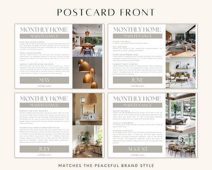 Real Estate Template – Home Maintenance Postcards - EDDM Peaceful Brand