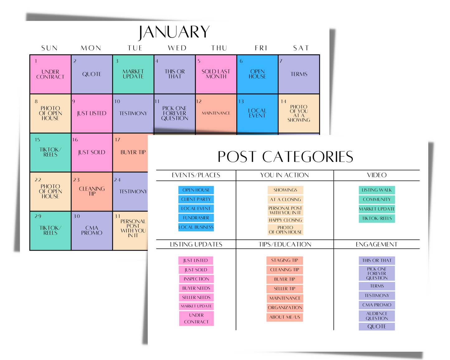 Real Estate Template – 2023 Content Calendar