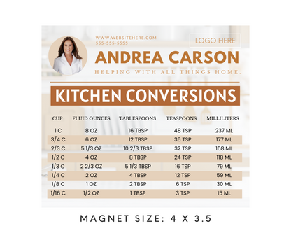 Real Estate Template – Promo Magnet with Kitchen Conversions 4
