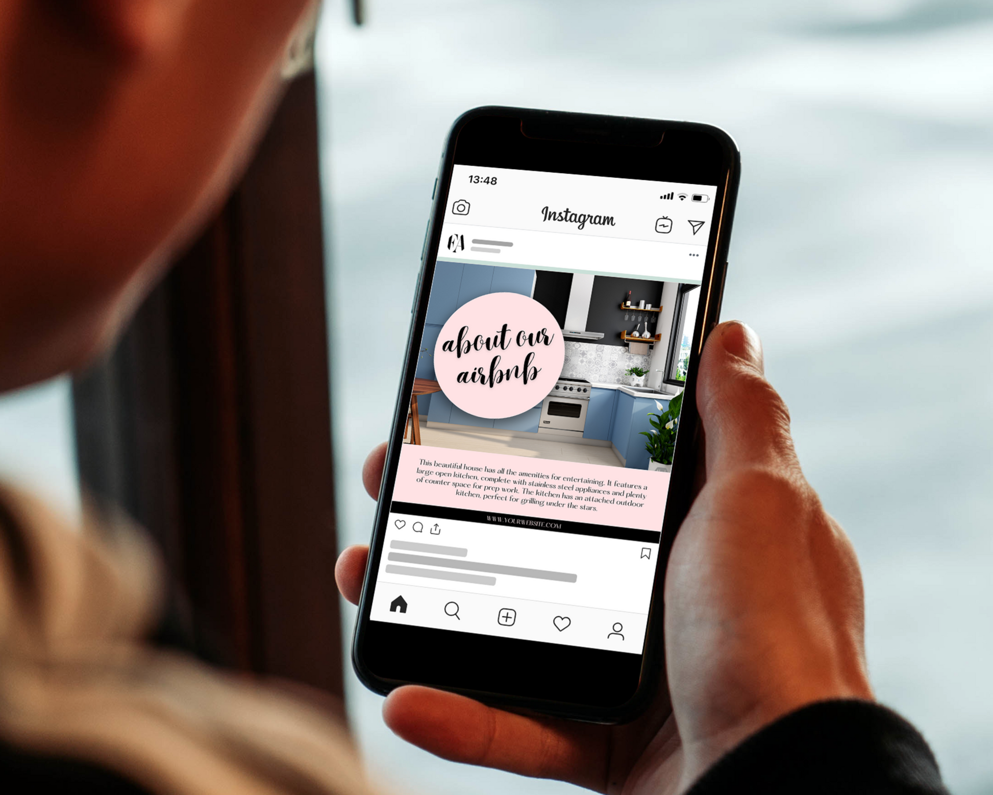 Real Estate Template – Playful Airbnb Social Media Posts