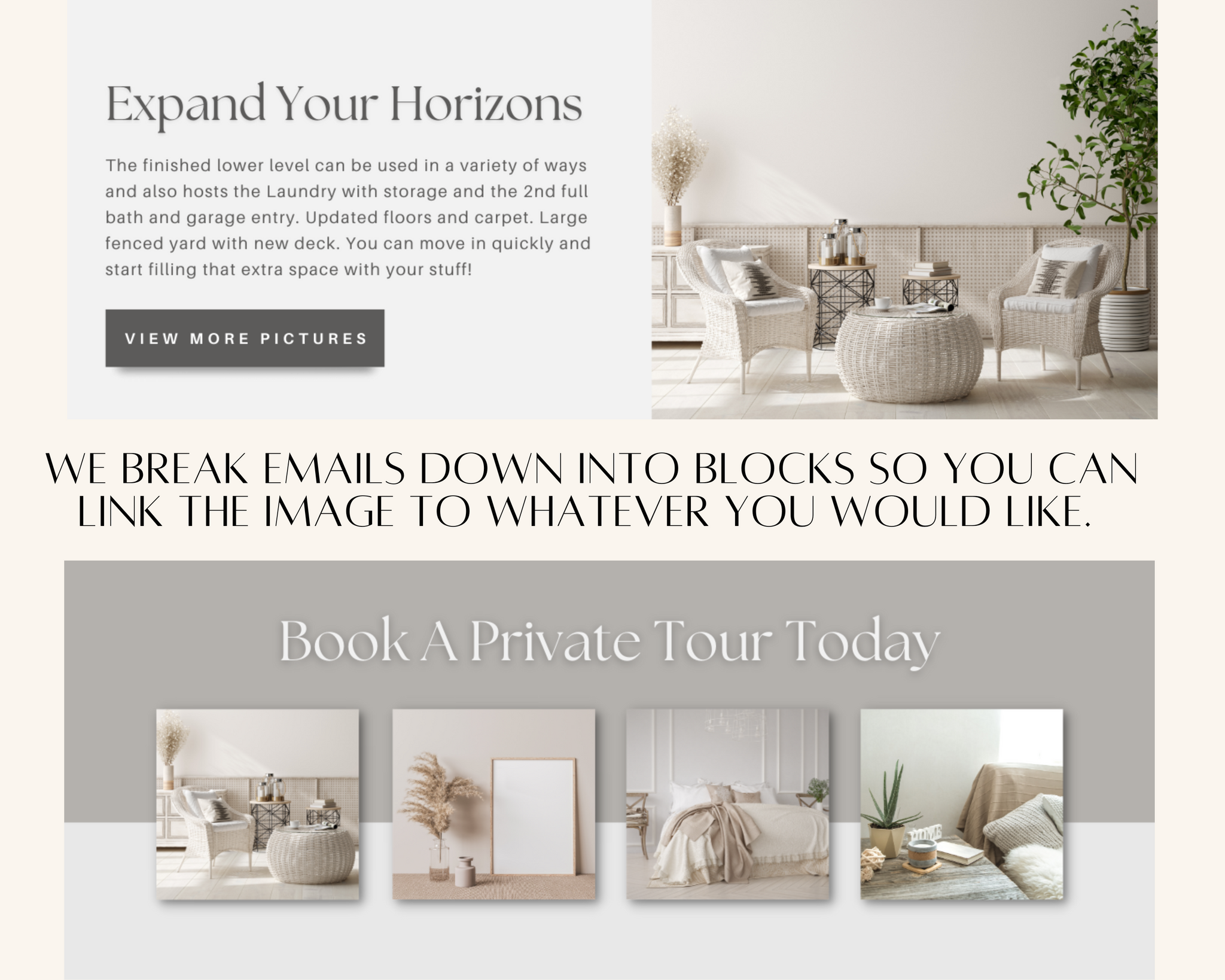 Open House Email Peaceful – Elevated Agent