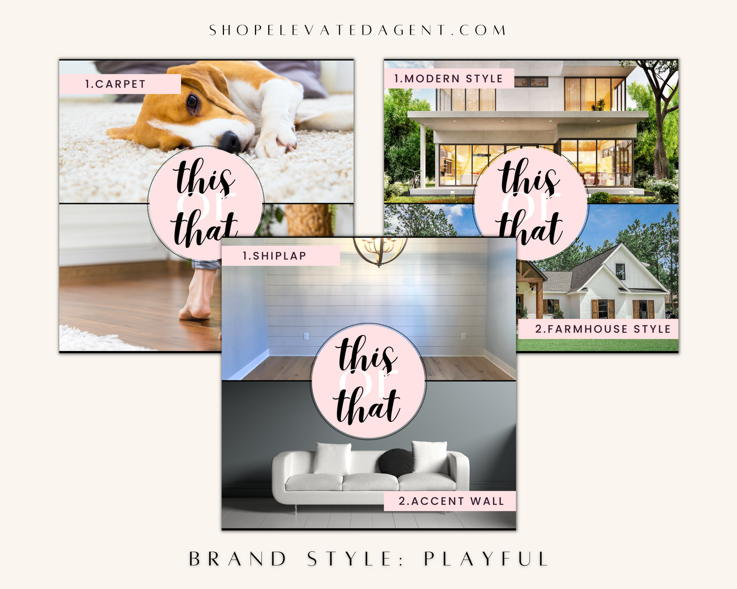 This or That Real Estate Social Media Post Playful