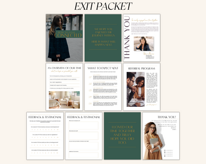 New Client Welcome and Exit Bundle - Exclusive Brand Style - Real Estate Templates