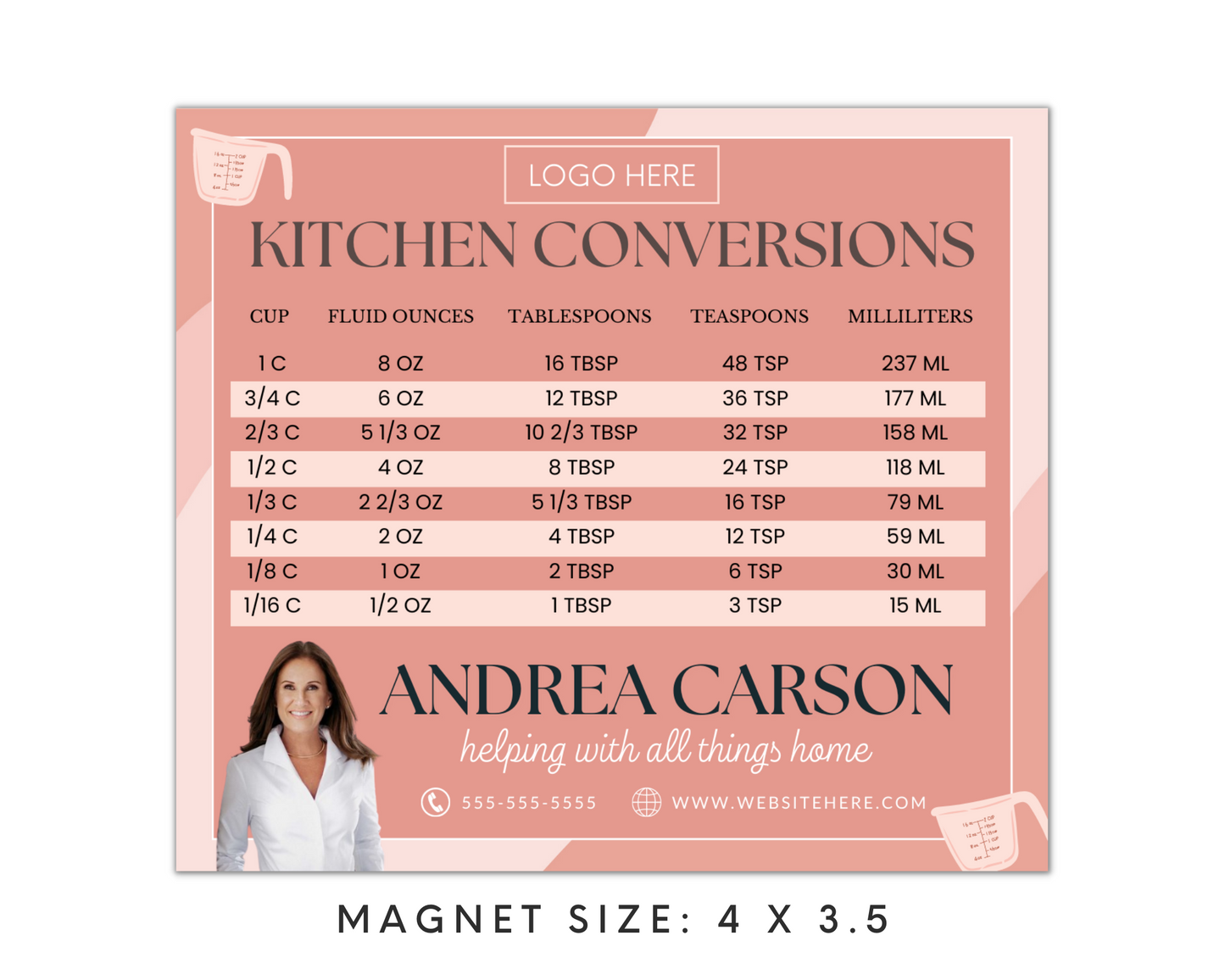 Real Estate Template – Promo Magnet with Kitchen Conversions 6