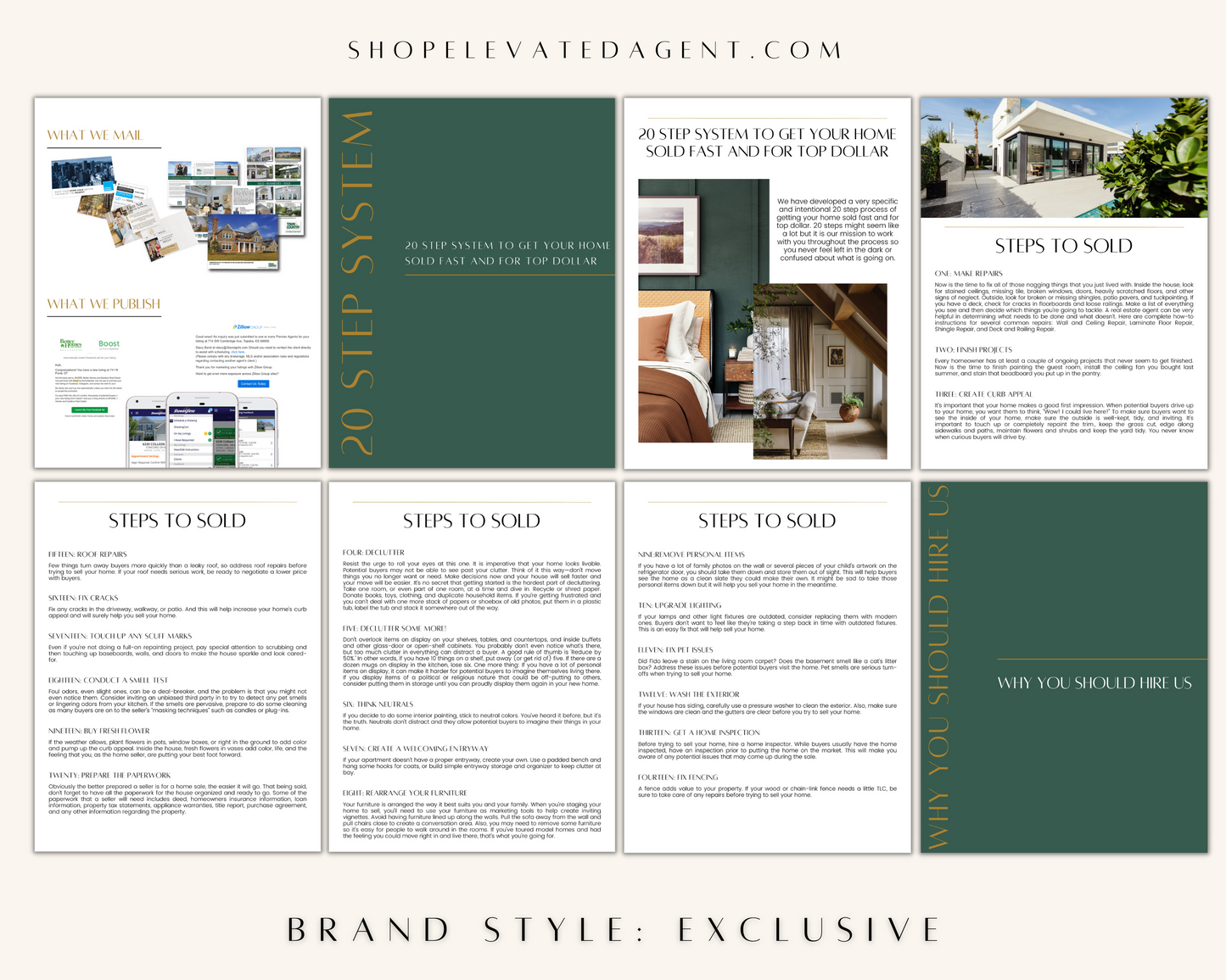 Pre-Listing Presentation Packet - Exclusive Brand Style