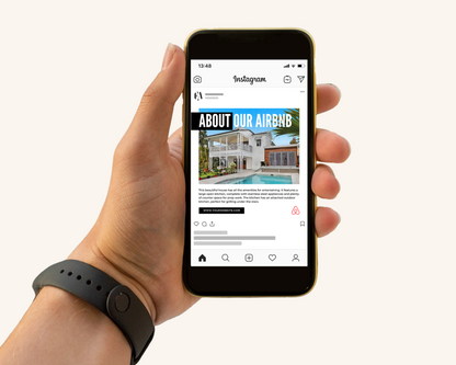 Real Estate Template – Minimal Airbnb Social Media Posts 1