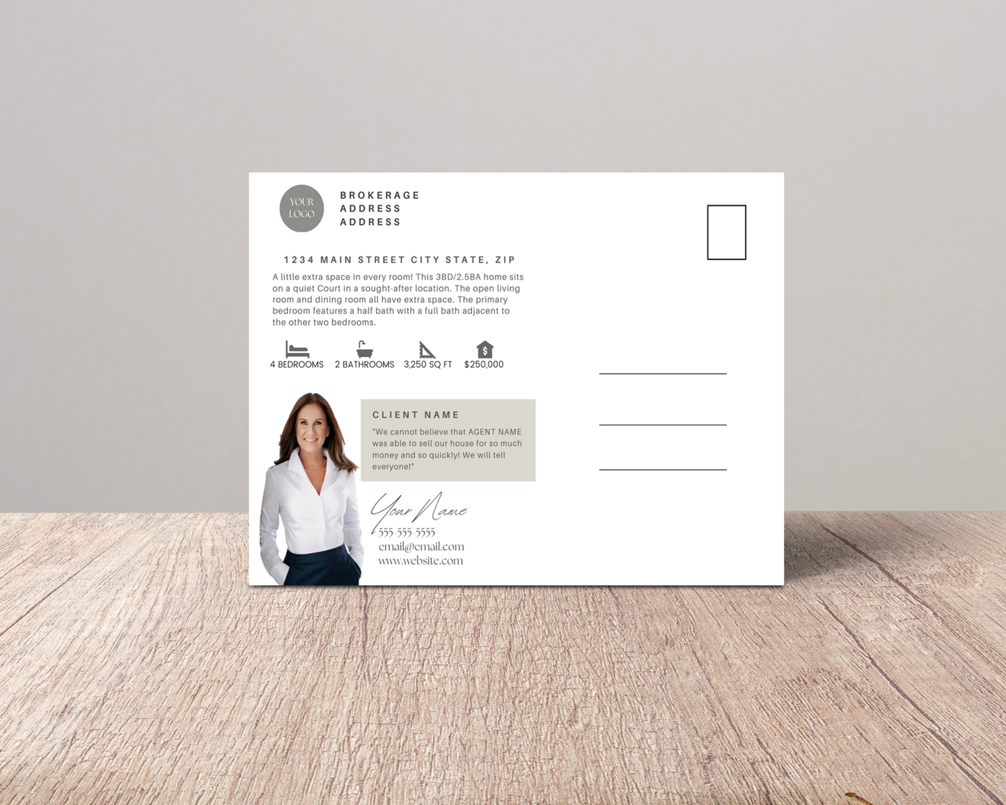 Real Estate Template – Real Estate Postcard 1 - Just Listed