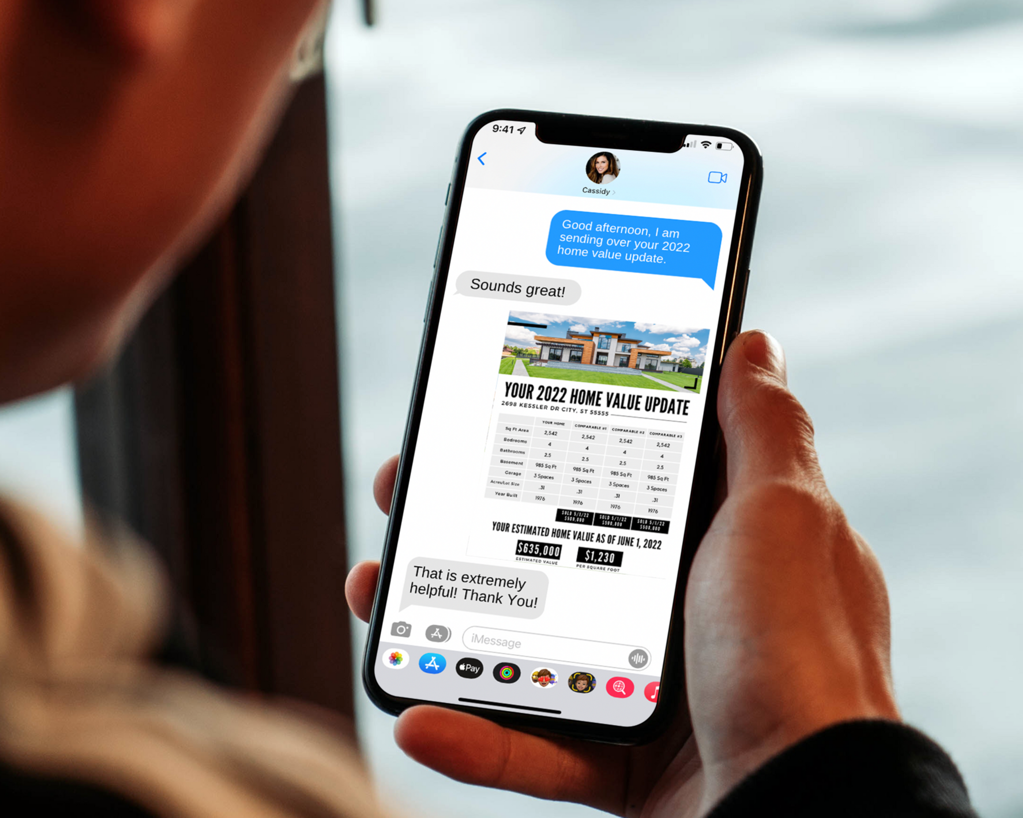 Text Message Images for CMA Minimal Brand Real Estate Template