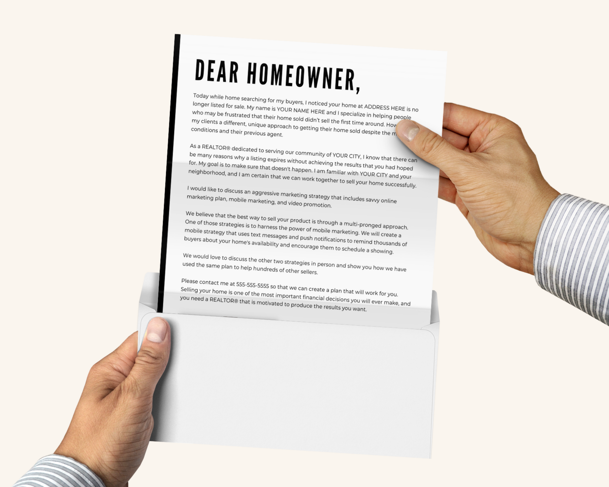 Expired Letter Real Estate Template Minimal Brand – Elevated Agent