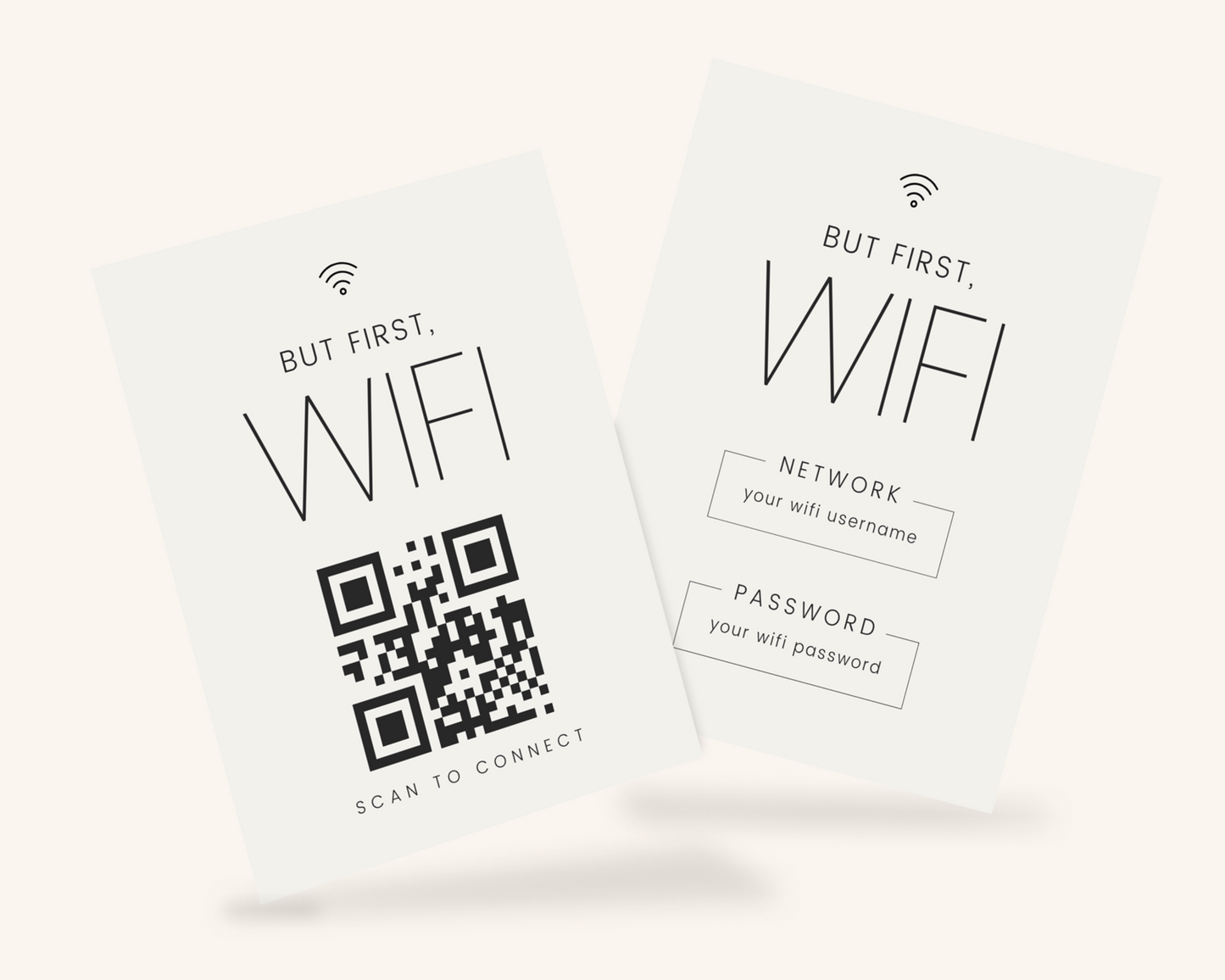 Real Estate Template – Airbnb Wifi Sign