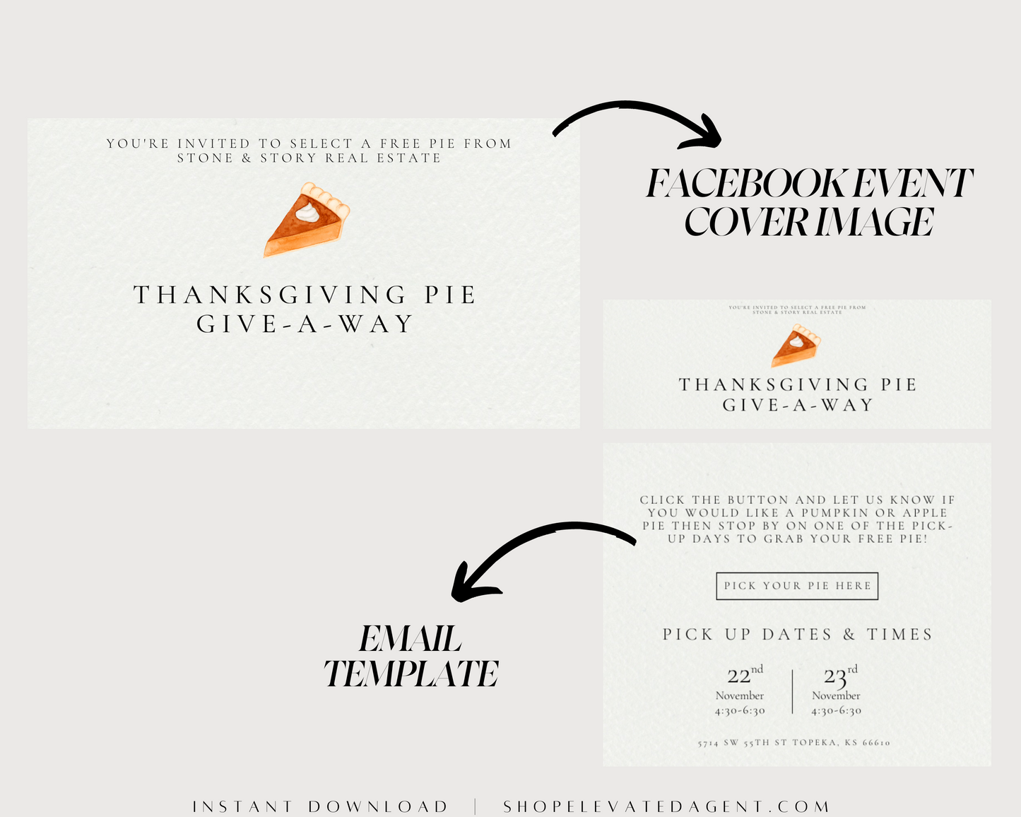 Real Estate Referral Event - Thanksgiving Pie Give-A-Way
